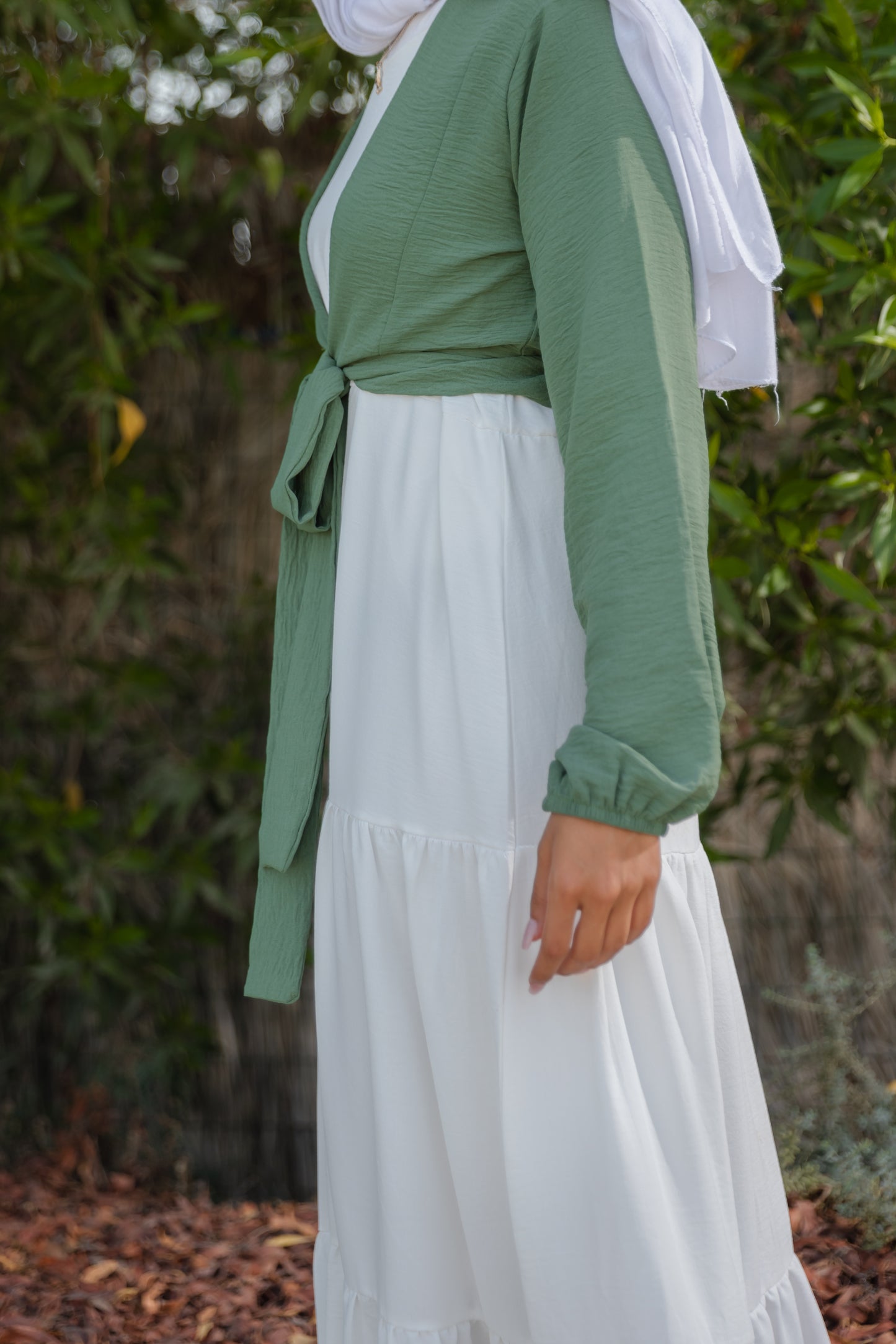 Lana Tie Top Dress - Green