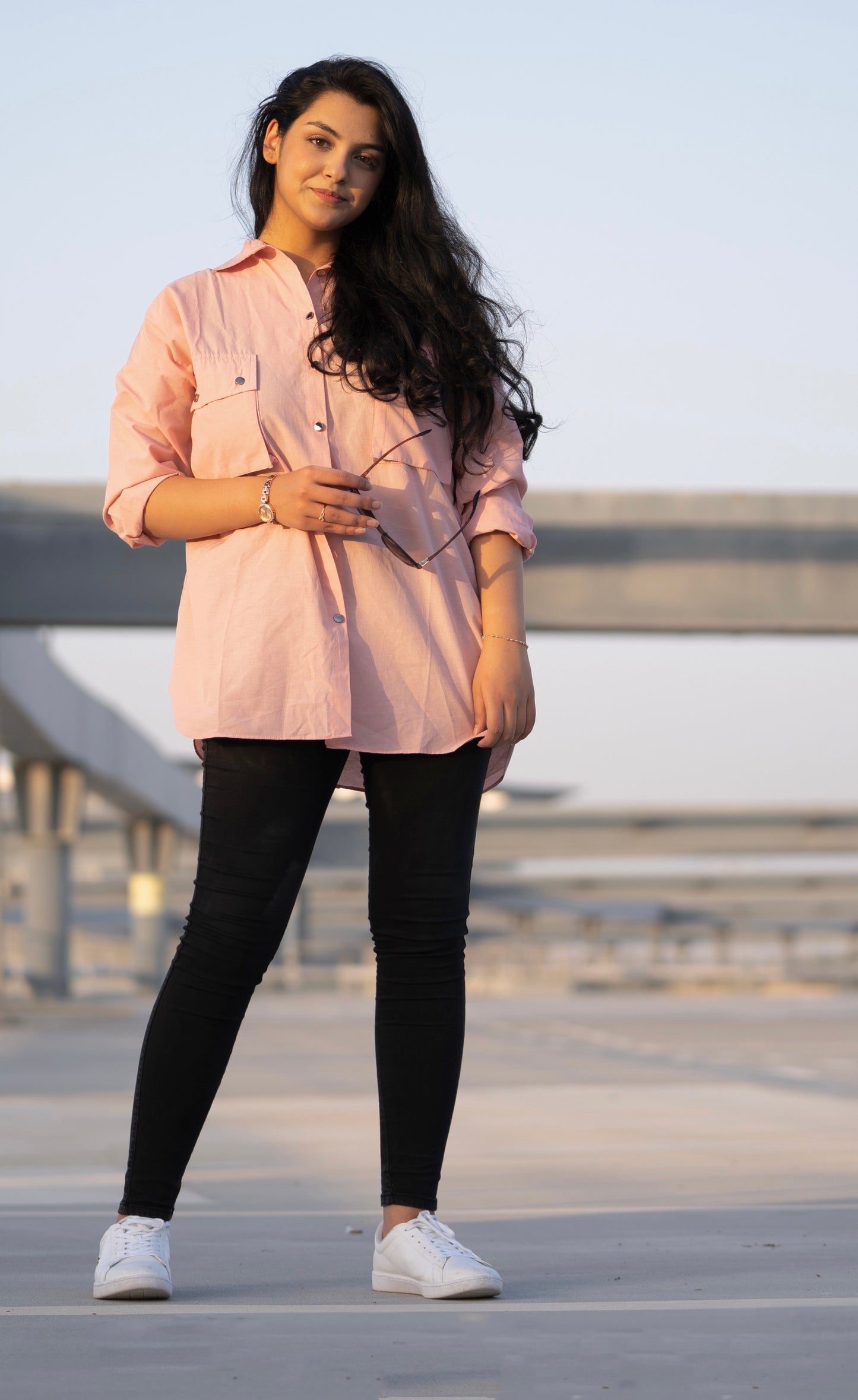 Pink Summer One Size fits all Oversized Shirt