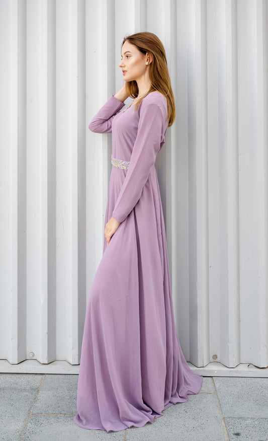 Lilac Evening Gown